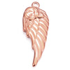 Stainless Steel Wings Pendant Necklace Jewelry Accessories With Vacuum Furnace Plating Gold And Electroplating Design