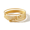 Stainless Steel Wire Braided Twist Multilayer Winding Loop Women's Bracelet With Electroplating Treatment