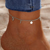 Stainless Steel Women's Anklet With Letters Pattern For Beach