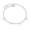 Stainless Steel Women's Anklet With Letters Pattern For Beach