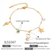 Stainless Steel Women's Anklets With Animal Zodiac Pattern Light Luxury Style 18K Gold Nonfading