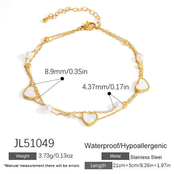 Stainless Steel Women's Anklets With Animal Zodiac Pattern Light Luxury Style 18K Gold Nonfading