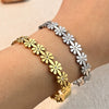 Stainless Steel Women's Bracelets Retro Geometric Electroplated Jewelry