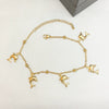 Stainless Steel Women's Dolphin Starfish Shell Anklet Accessories Fashionable Highend Niche Light Luxury