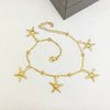 Stainless Steel Women's Dolphin Starfish Shell Anklet Accessories Fashionable Highend Niche Light Luxury