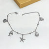 Stainless Steel Women's Dolphin Starfish Shell Anklet Accessories Fashionable Highend Niche Light Luxury