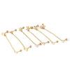 Stainless Steel Women's Double Ear Hole Ear Bone Nail Earrings With Flower Pattern And Electroplating Design