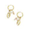 Stainless Steel Women's Earrings Ocean Style Starfish With Heart Shape And Geometric Pattern Electroplated