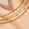Stainless Steel Women's Fashion Simple Doublelayered Flower Anklet Accessories