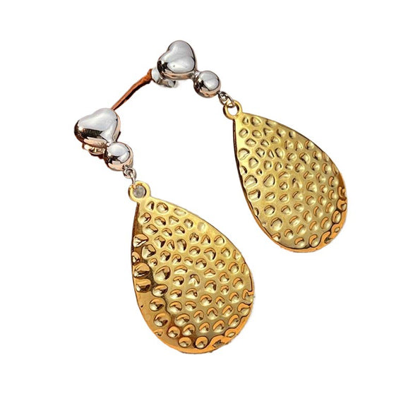 Stainless Steel Women's Geometric Retro Minimalist Electroplated Earrings
