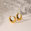 Stainless Steel Women's Geometric U Shape Electroplated Earrings