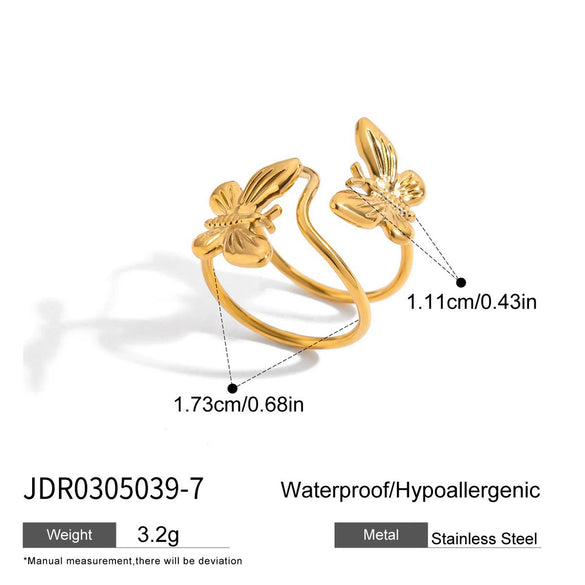 Stainless Steel Women's Light Luxury Animal Butterfly Zodiac Electroplated Bracelet