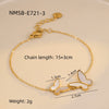 Stainless Steel Women's Light Luxury Jewelry Bracelets With Gold Shell Butterfly Electroplated