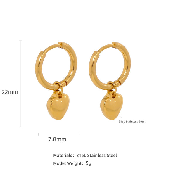 Stainless Steel Women's Natural Style Earrings With Bow And Geometric Pattern Electroplated