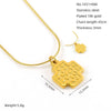 316L Stainless Steel Women's Necklace With Boat Anchor Joker Retro Snake Pendant Electroplating Geometric Animal Zodiac Design