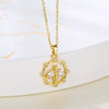 Stainless Steel Women's Necklace With Microinlay Bees And Electroplating Treatment