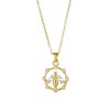 Stainless Steel Women's Necklace With Microinlay Bees And Electroplating Treatment