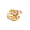 Stainless Steel Women's Ring With Geometric Pattern And Electroplating Light Luxury Style