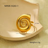 Stainless Steel Women's Ring With Starfish Marine Element And Electroplating Treatment Light Luxury Style