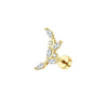 Stainless Steel Women's Star Shape Earrings With 14K Real Gold Plating
