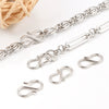 Stainless Steel 8Word Buckle Jewelry Accessories Electroplated Punk Style For Diy