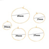 Stainless Steel 9 Word Circle Geometric Electroplated Women's Earrings Accessories