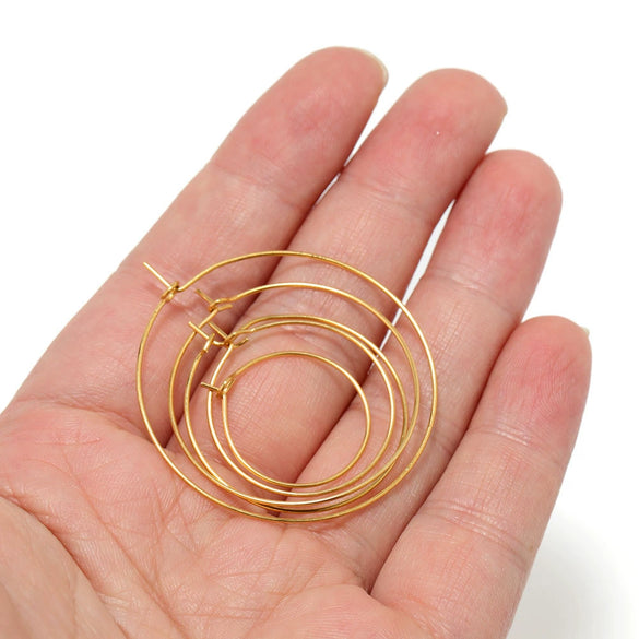 Stainless Steel 9 Word Circle Geometric Electroplated Women's Earrings Accessories