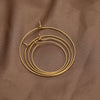 Stainless Steel 9 Word Circle Geometric Electroplated Women's Earrings Accessories