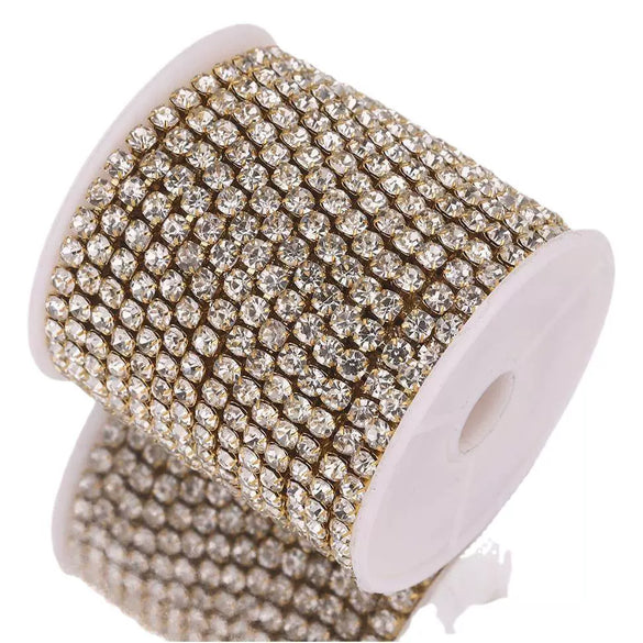 Stainless Steel Zircon Claw Chain Jewelry Necklace Bracelet Accessories