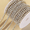 Stainless Steel Zircon Claw Chain Jewelry Necklace Bracelet Accessories