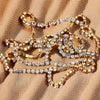 Stainless Steel Zircon Claw Chain Jewelry Necklace Bracelet Accessories
