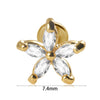 Stainless Steel Zircon Electroplated Heart Pattern Inner Tooth Lip Nail Snake Leaf Earrings