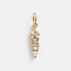Stainless Steel Zircon Necklace Pendant Furnace Vacuum Plated 18K Gold Birthstone Valentine's Day Style