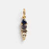 Stainless Steel Zircon Necklace Pendant Furnace Vacuum Plated 18K Gold Birthstone Valentine's Day Style