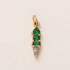 Stainless Steel Zircon Necklace Pendant With Vacuum Electroplated 18K Gold For December Birthstone Or Valentine's Day