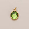 Stainless Steel Zircon Necklace Pendant With Vacuum Plating And December Birthstone For Valentine's Day