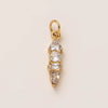 Stainless Steel Zircon Necklace Pendant With Vacuum Plating And December Birthstone For Valentine's Day