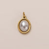 Stainless Steel Zircon Necklace Pendant With Vacuum Plating And December Birthstone For Valentine's Day