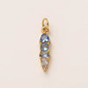 Stainless Steel Zircon Necklace Pendant With Vacuum Plating And December Birthstone For Valentine's Day