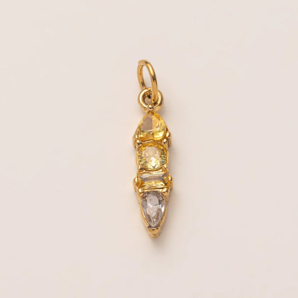Stainless Steel Zircon Necklace Pendant With Vacuum Plating And December Birthstone For Valentine's Day