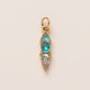 Stainless Steel Zircon Necklace Pendant With Vacuum Plating And December Birthstone For Valentine's Day