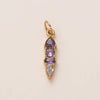 Stainless Steel Zircon Necklace Pendant With Vacuum Plating And December Birthstone For Valentine's Day