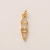 Stainless Steel Zircon Necklace Pendant With Vacuum Plating And December Birthstone For Valentine's Day