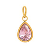 Stainless Steel Zircon Necklace Pendant With Vacuum Plating And December Birthstone For Valentine's Day