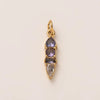 Stainless Steel Zircon Necklace Pendant With Vacuum Plating And December Birthstone For Valentine's Day