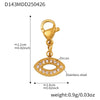 316L Stainless Steel Zircon Woven Twist Bracelet Fashion Geometric Accessories Electroplating