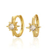 Star Earring S925 Silver Electroplated For Women