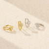 Star Earring S925 Silver Electroplated For Women