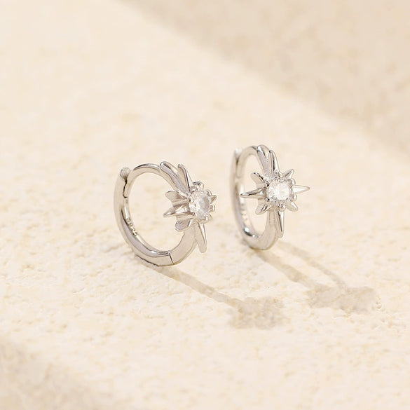 Star Earring S925 Silver Electroplated For Women