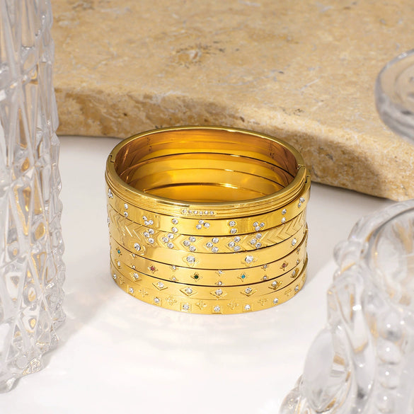 Star Moon Eye Bamang Star Bracelet Stainless Steel 18K Gold Plated Electroplated Jewelry